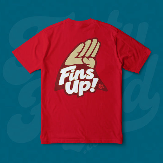 Fins Up! NRL Footy Head Tee shirt