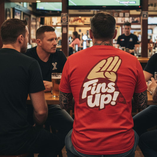 Fins Up! NRL Footy Head Tee shirt