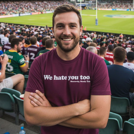 We Hate You Too, Manly Tee Shirt
