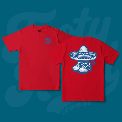 NRL Footy Head T-shirt - Under the cap, roosters red