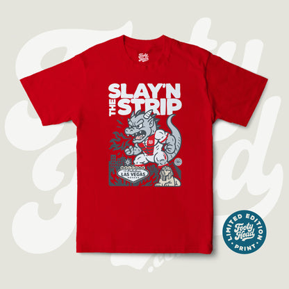 NRL Las Vegas Dragons Shirt - Slay'n the Strip in Red