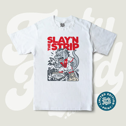 NRL Las Vegas Dragons Shirt - Slay'n the Strip in white