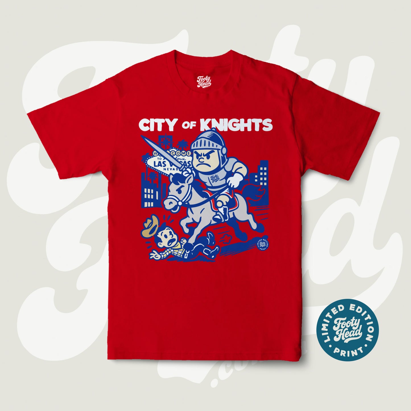 City of Knights NRL Vegas Tee shirt - limited edition shirt